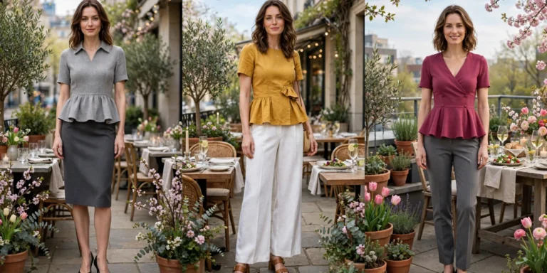 33 Women in Their 30s Peplum Top Outfits for Spring Dinners That Are Fresh, Chic and Easy to Wear