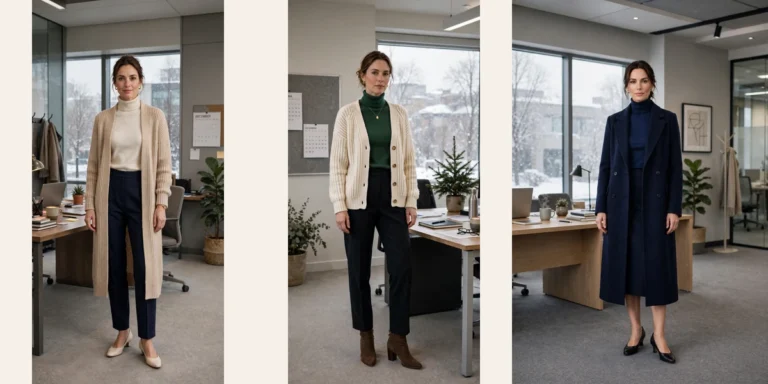 40 Women in their 30s turtleneck layering outfits for winter office wear That Are Chic, Warm and Elegant