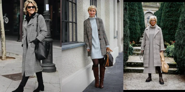 22 Checked Wool Coat Outfits for Women Over 40 for Winter Travel That Are Smart, Warm and Effortless