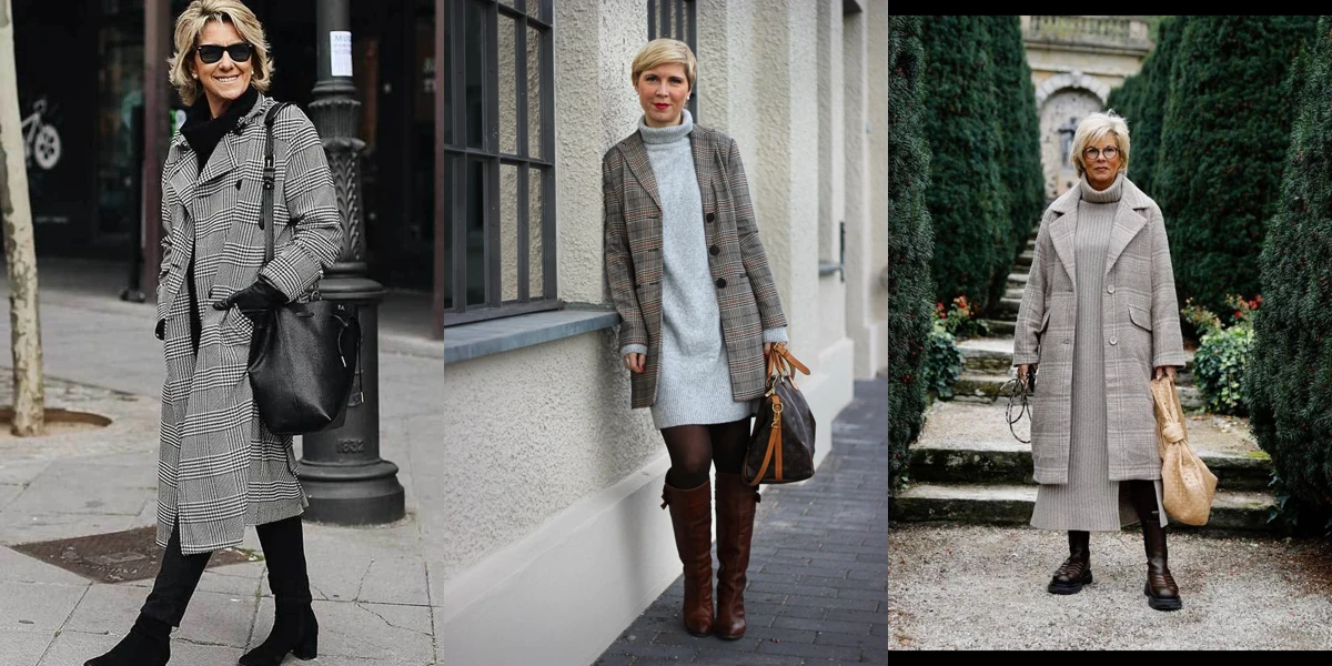 22 Checked Wool Coat Outfits for Women Over 40 for Winter Travel That Are Smart, Warm and Effortless