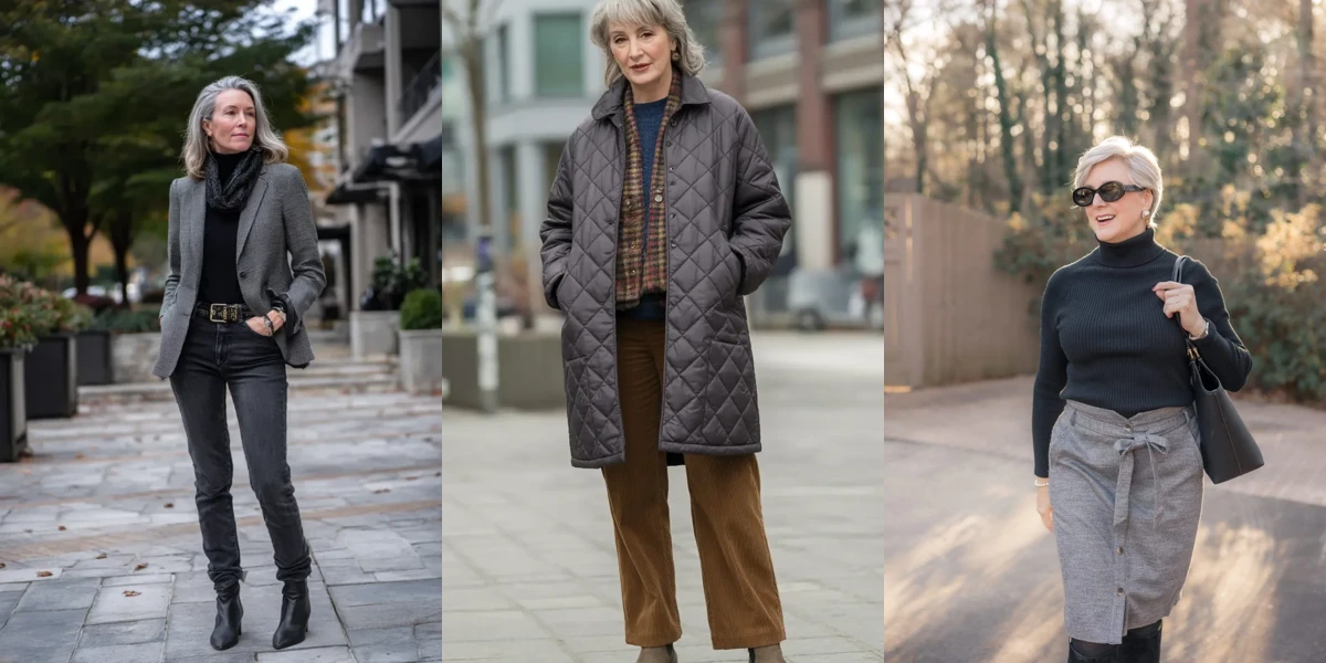 33 Grey Wool Coat Outfits for Women Over 40 for Winter Weekends That Are Cosy, Smart and Effortless