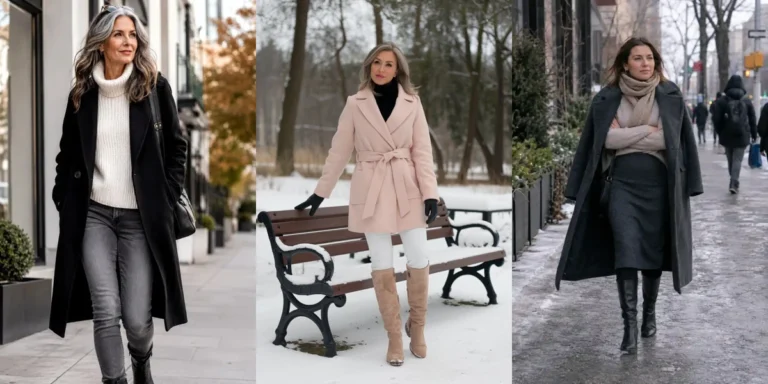 30 Long Wool Coat Outfits with Boots for Women Over 40 for Cold Walks That Are Warm, Smart and Effortless