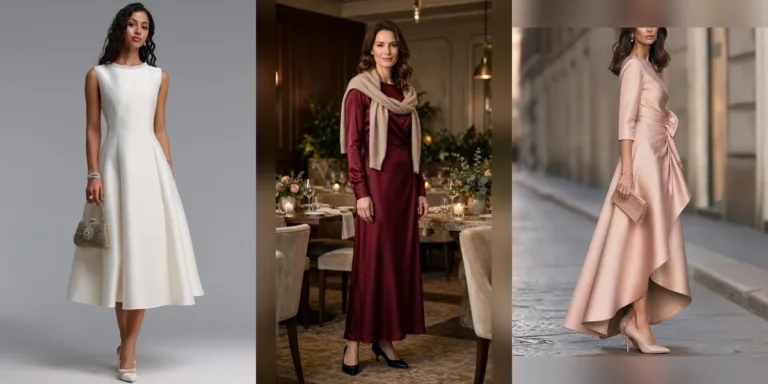 18 Women Over 40 Satin Dress Outfits for February Dates That Are Chic, Romantic and Easy to Wear