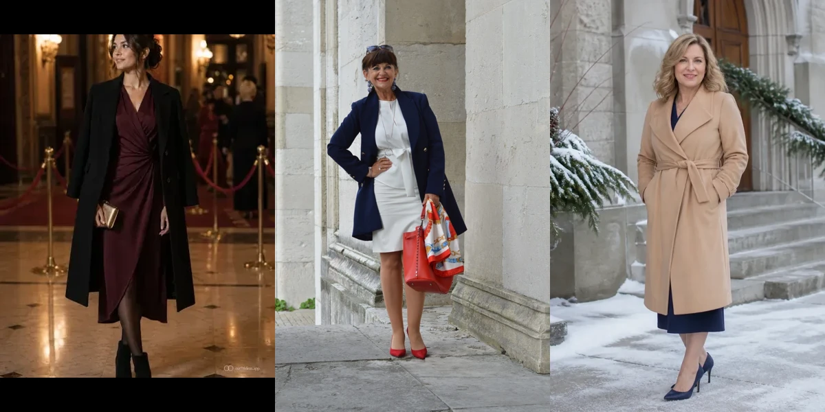 25 Wool Wrap Coat Outfits for Women Over 40 for Winter Weddings That Are Warm, Elegant and Effortlessly Chic