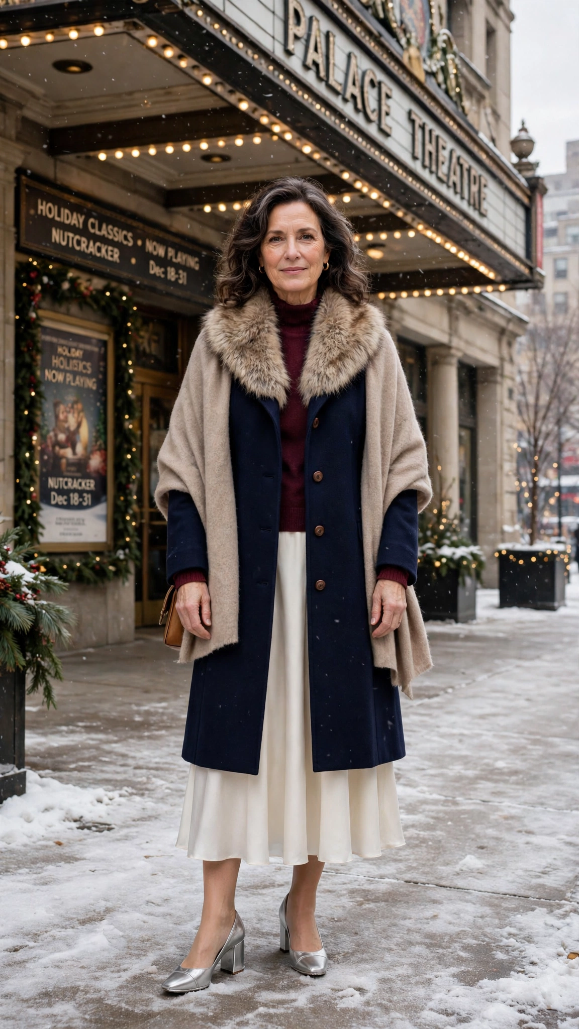 20 Women over 50 faux fur collar coat outfits for evening events That Are Chic, Warm and Elegant - idea 17