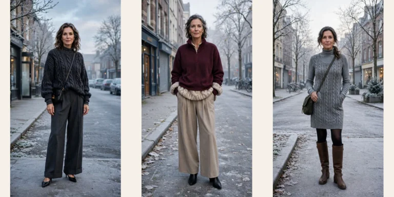 25 Women over 50 thermal layering outfits for cold January days That Are Chic, Warm and Elegant