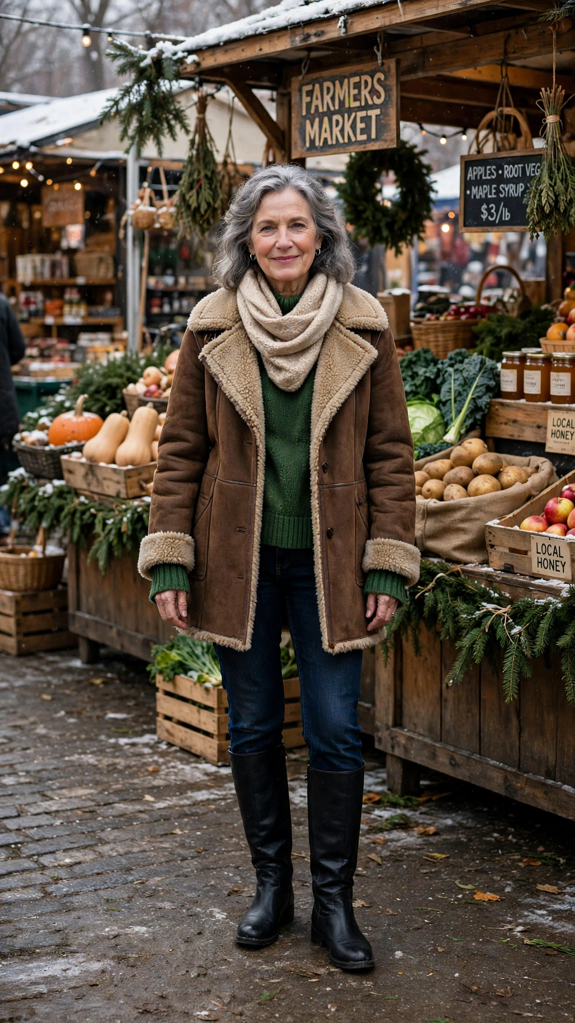 33 Women over 60 brown shearling coat outfits for weekend errands That Are Chic, Warm and Elegant 11 33 Women over 60 brown shearling coat outfits for weekend errands That Are Chic, Warm and Elegant - idea 10