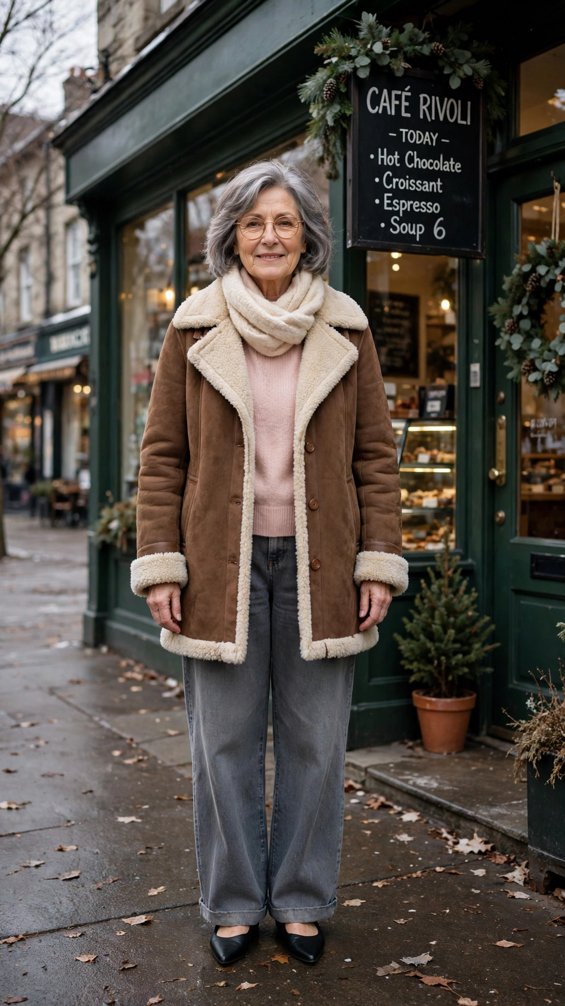 33 Women over 60 brown shearling coat outfits for weekend errands That Are Chic, Warm and Elegant 21 33 Women over 60 brown shearling coat outfits for weekend errands That Are Chic, Warm and Elegant - idea 20