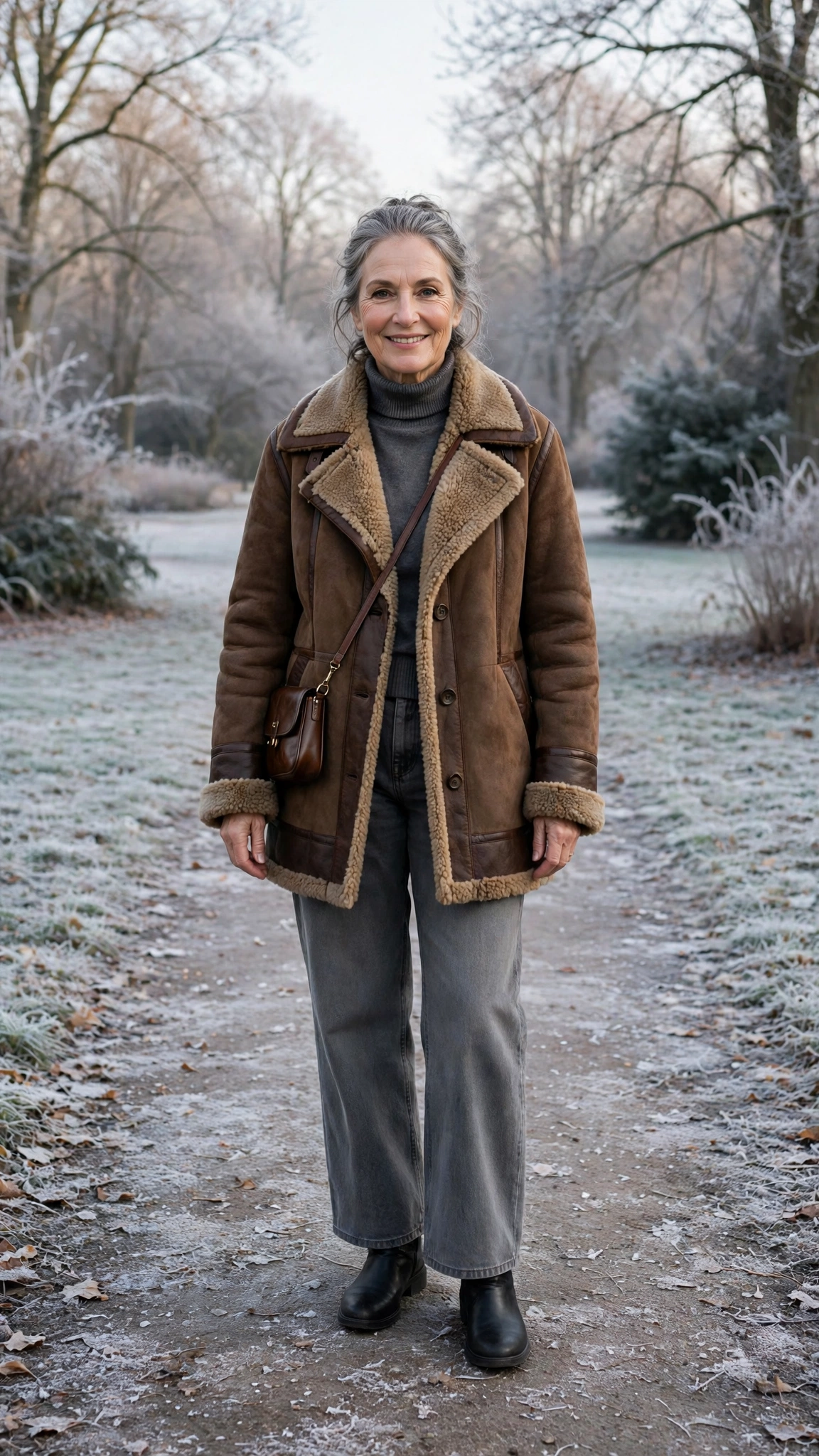 33 Women over 60 brown shearling coat outfits for weekend errands That Are Chic, Warm and Elegant 22 33 Women over 60 brown shearling coat outfits for weekend errands That Are Chic, Warm and Elegant - idea 21