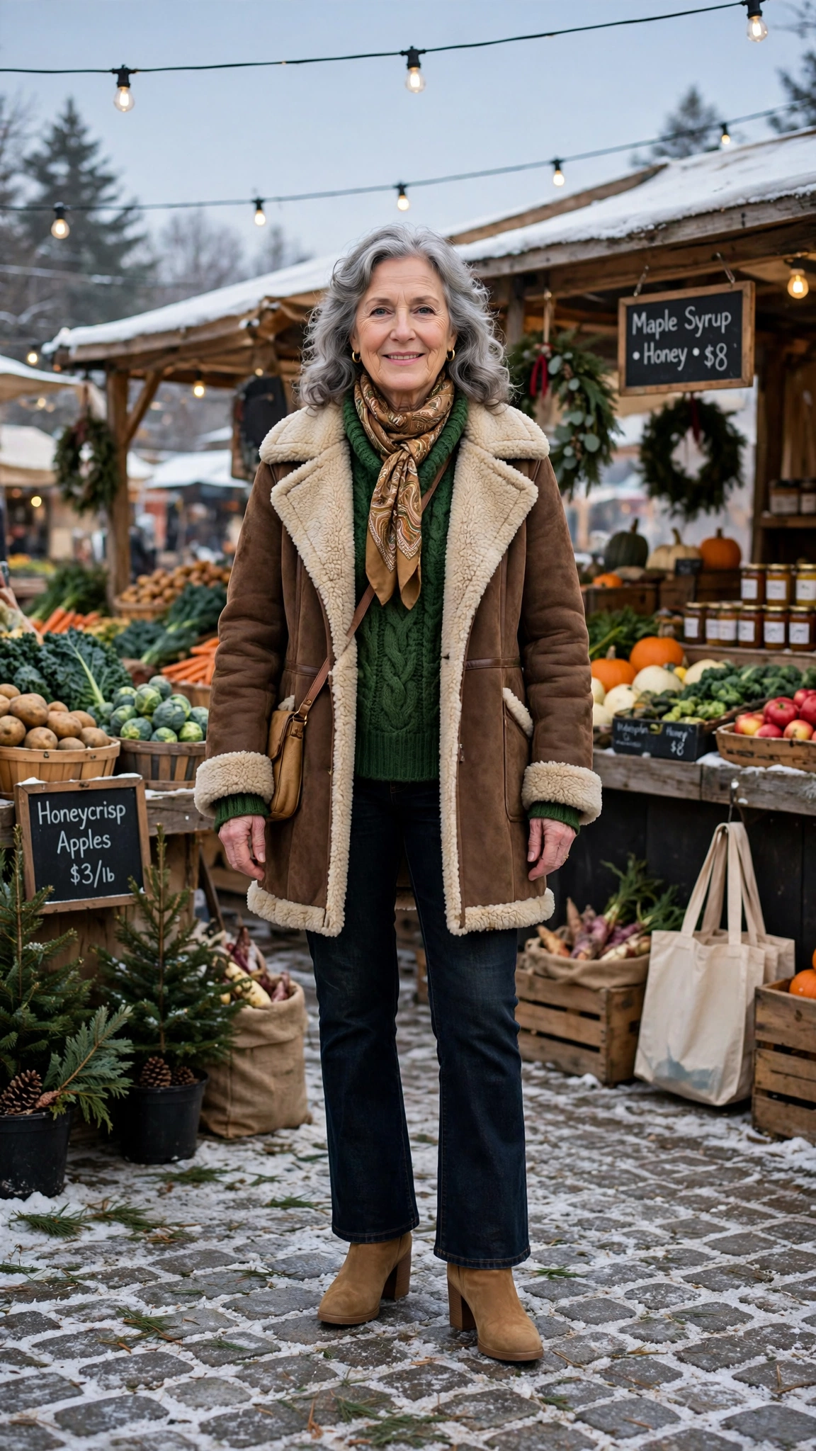 33 Women over 60 brown shearling coat outfits for weekend errands That Are Chic, Warm and Elegant 23 33 Women over 60 brown shearling coat outfits for weekend errands That Are Chic, Warm and Elegant - idea 22