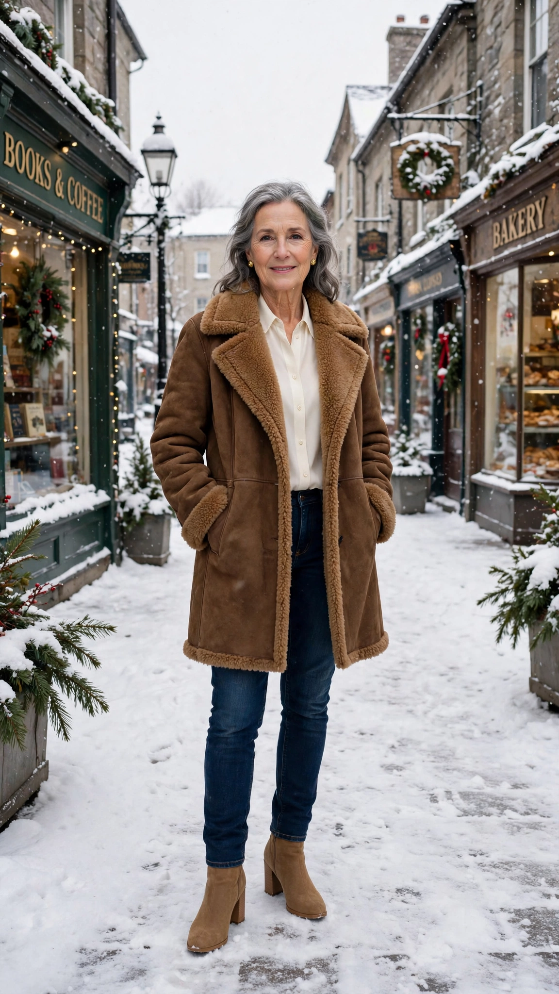 33 Women over 60 brown shearling coat outfits for weekend errands That Are Chic, Warm and Elegant 24 33 Women over 60 brown shearling coat outfits for weekend errands That Are Chic, Warm and Elegant - idea 23
