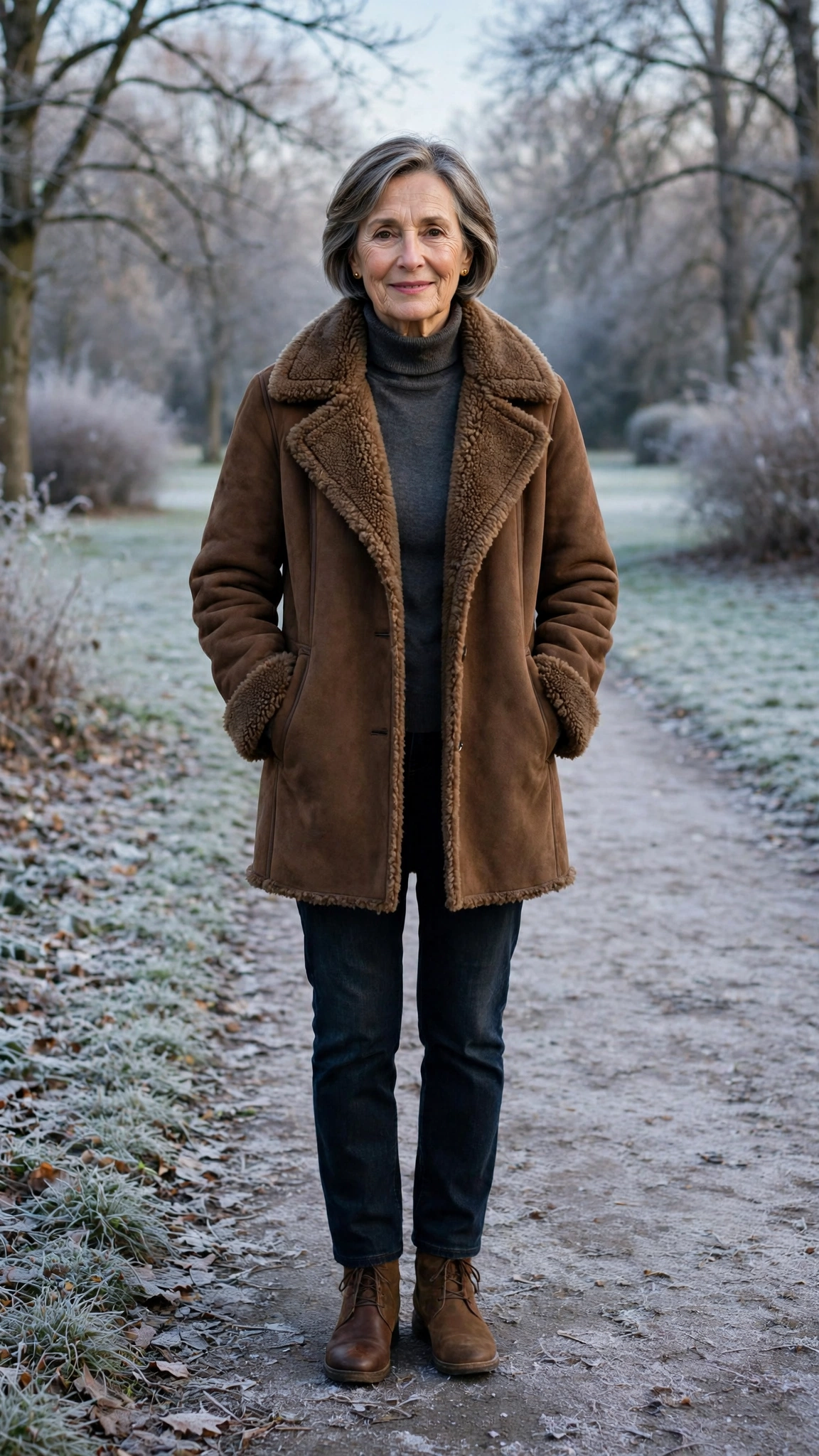 33 Women over 60 brown shearling coat outfits for weekend errands That Are Chic, Warm and Elegant 34 33 Women over 60 brown shearling coat outfits for weekend errands That Are Chic, Warm and Elegant - idea 33