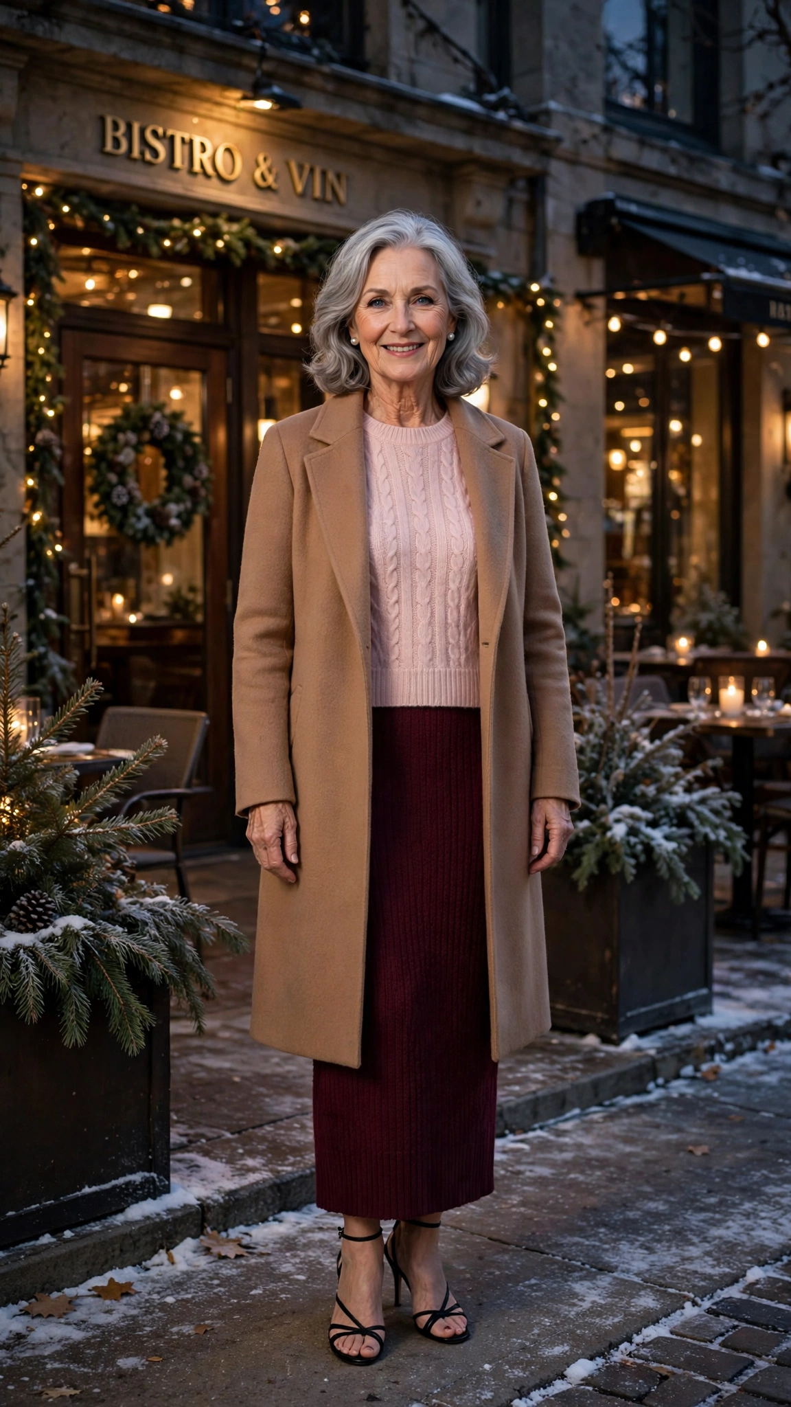 33 Women over 60 burgundy knit dress outfits for winter dinners That Are Chic, Warm and Elegant 9 33 Women over 60 burgundy knit dress outfits for winter dinners That Are Chic, Warm and Elegant - idea 8