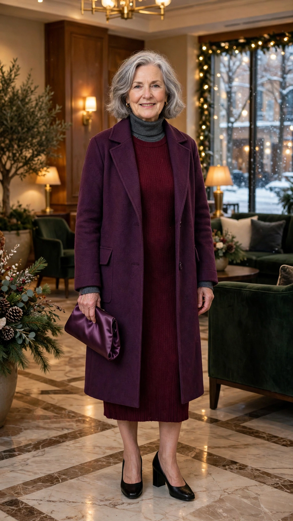 33 Women over 60 burgundy knit dress outfits for winter dinners That Are Chic, Warm and Elegant 10 33 Women over 60 burgundy knit dress outfits for winter dinners That Are Chic, Warm and Elegant - idea 9