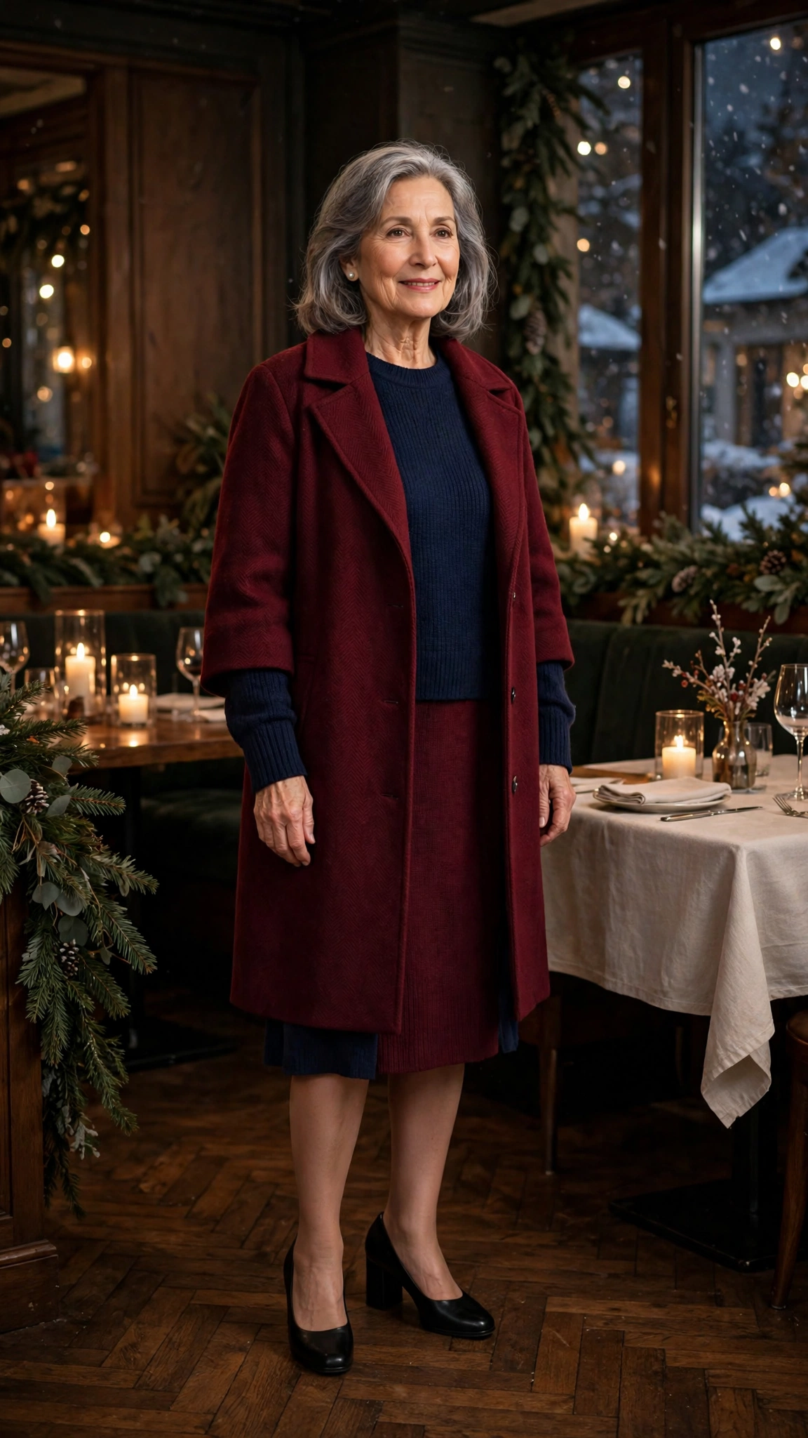 33 Women over 60 burgundy knit dress outfits for winter dinners That Are Chic, Warm and Elegant 19 33 Women over 60 burgundy knit dress outfits for winter dinners That Are Chic, Warm and Elegant - idea 18