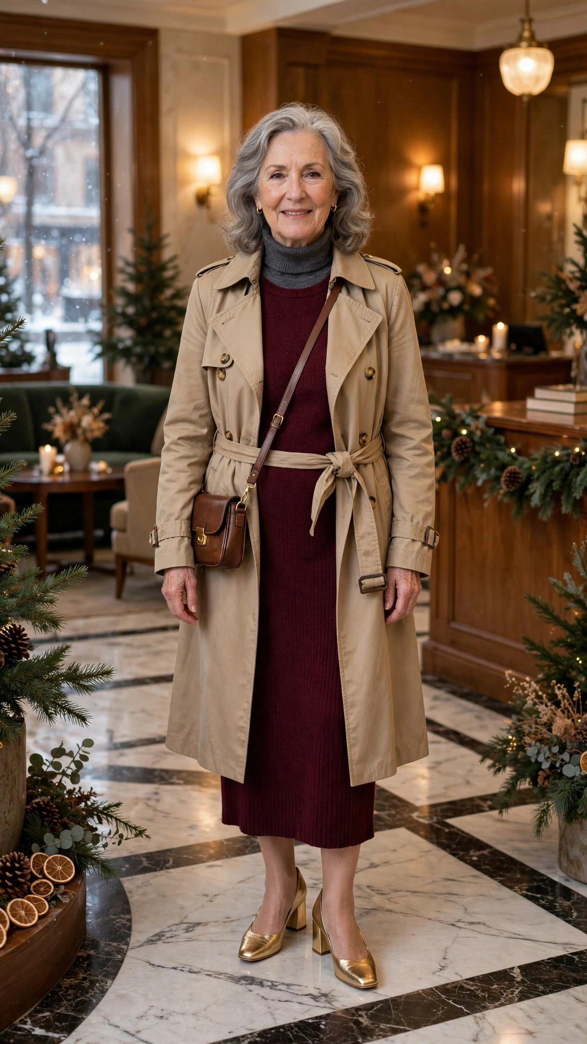 33 Women over 60 burgundy knit dress outfits for winter dinners That Are Chic, Warm and Elegant 22 33 Women over 60 burgundy knit dress outfits for winter dinners That Are Chic, Warm and Elegant - idea 21
