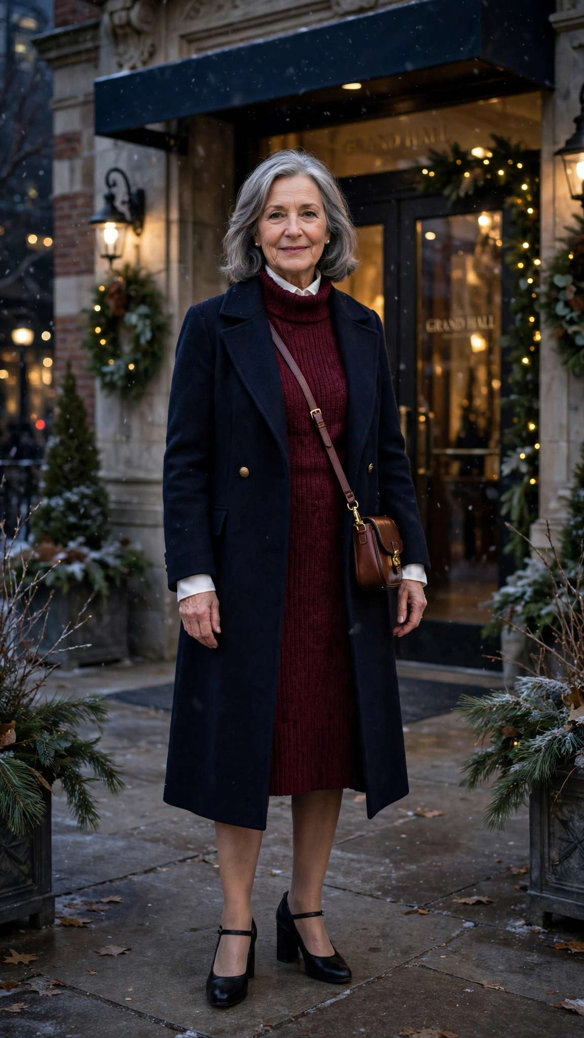33 Women over 60 burgundy knit dress outfits for winter dinners That Are Chic, Warm and Elegant 32 33 Women over 60 burgundy knit dress outfits for winter dinners That Are Chic, Warm and Elegant - idea 31