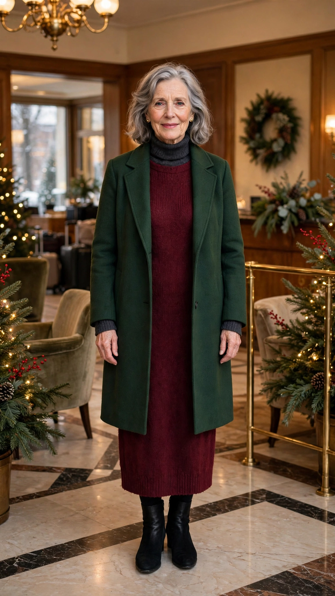 33 Women over 60 burgundy knit dress outfits for winter dinners That Are Chic, Warm and Elegant 34 33 Women over 60 burgundy knit dress outfits for winter dinners That Are Chic, Warm and Elegant - idea 33