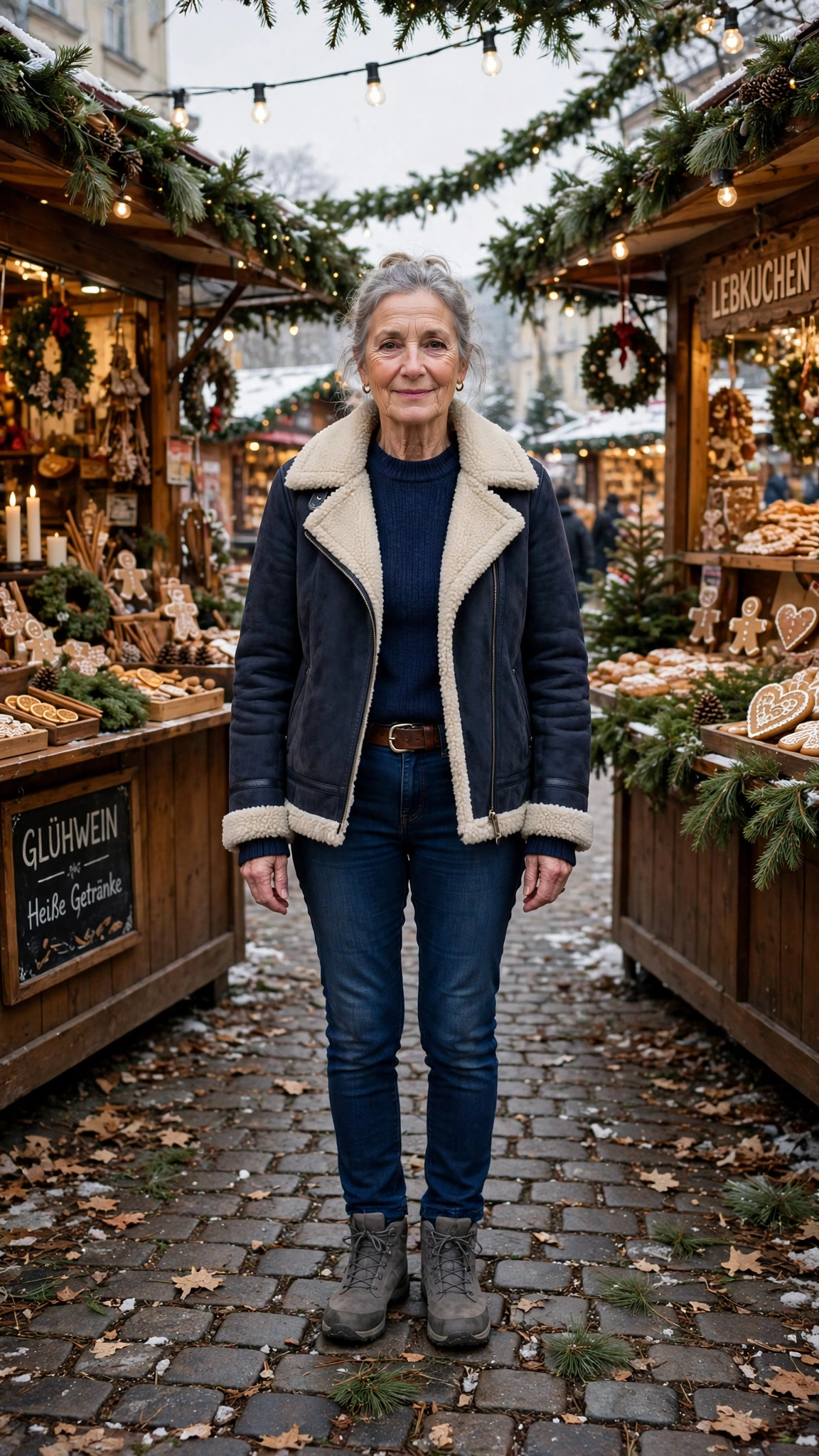 20 Women over 60 shearling lined jacket outfits for outdoor markets That Are Chic, Warm and Elegant 7 20 Women over 60 shearling lined jacket outfits for outdoor markets That Are Chic, Warm and Elegant - idea 6