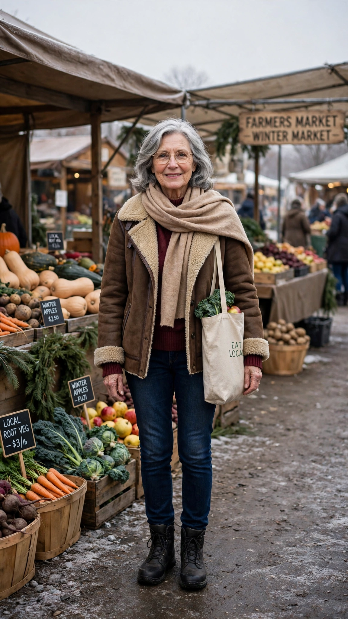20 Women over 60 shearling lined jacket outfits for outdoor markets That Are Chic, Warm and Elegant 18 20 Women over 60 shearling lined jacket outfits for outdoor markets That Are Chic, Warm and Elegant - idea 17