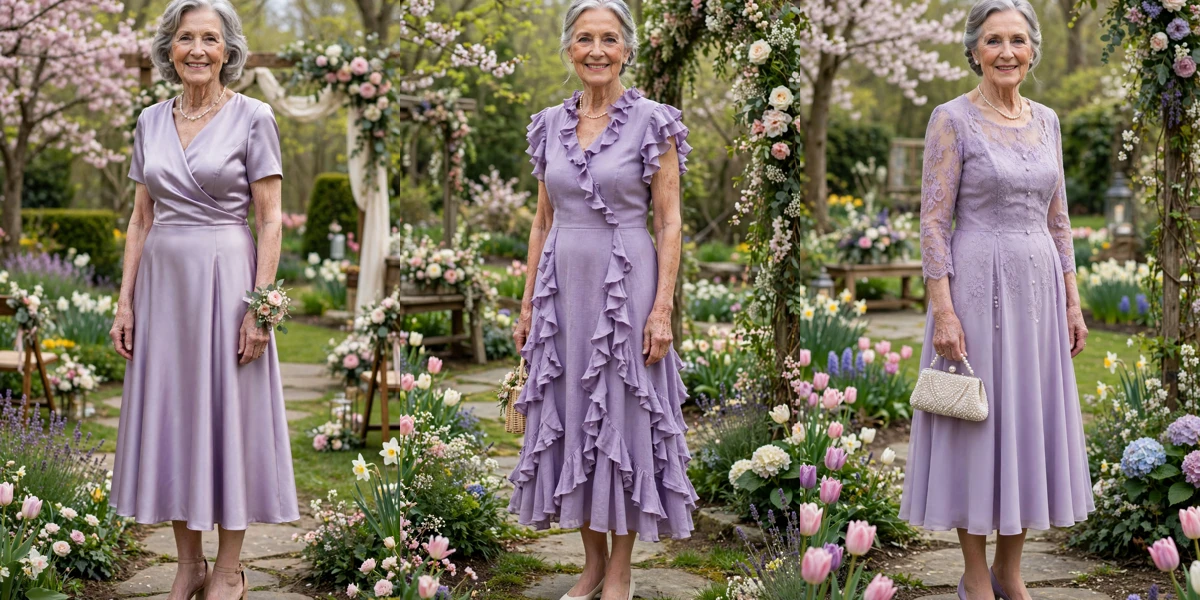 50 Women Over 70 Lavender Dress Outfits for Spring Weddings That Are Fresh, Chic and Easy to Wear